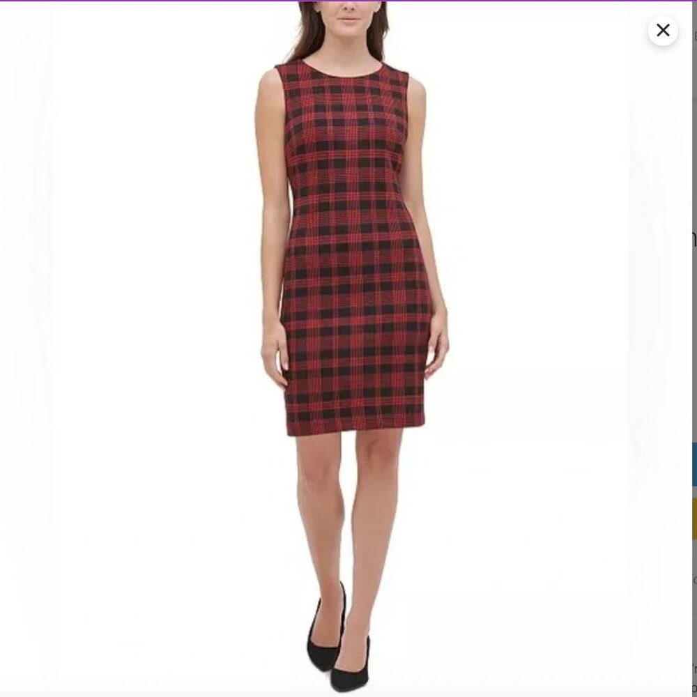 Tommy Hilfiger Plaid Shift Dress